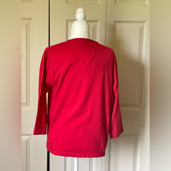 Vintage NASCAR 3/4 Sleeve
T Shirt by Kudzu XL Red 3 button Henley style - Picture 4 of 6